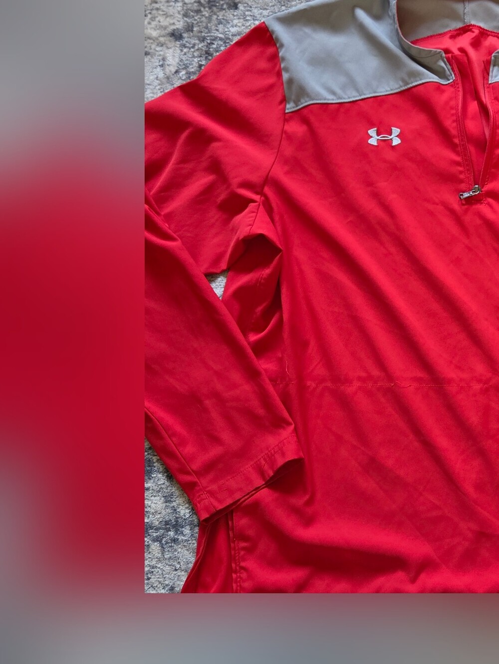 Under Armour Men’s Red Quarter-Zip Performance Shirt